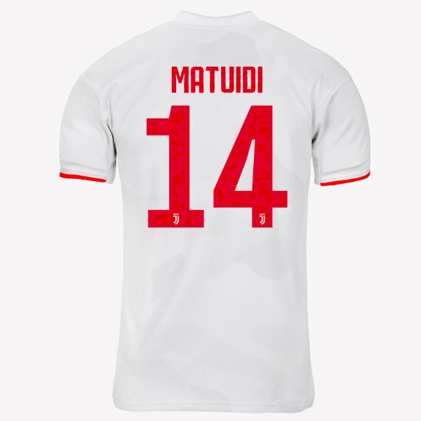 Maillot Football Juventus NO.14 Matuidi Exterieur 2019-20 Gris Blanc